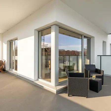 River View Terrace With Ac & Parking By Renters Щецин