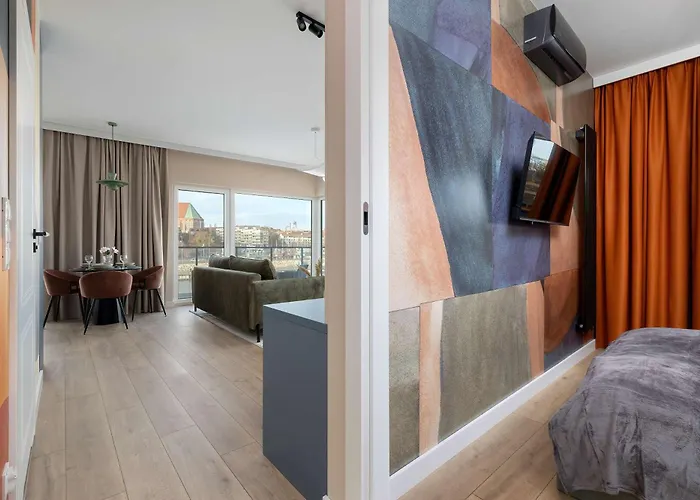 River View Terrace With Ac & Parking By Renters Szczecin