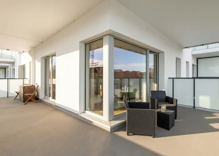 River View Terrace With Ac & Parking By Renters Szczecin